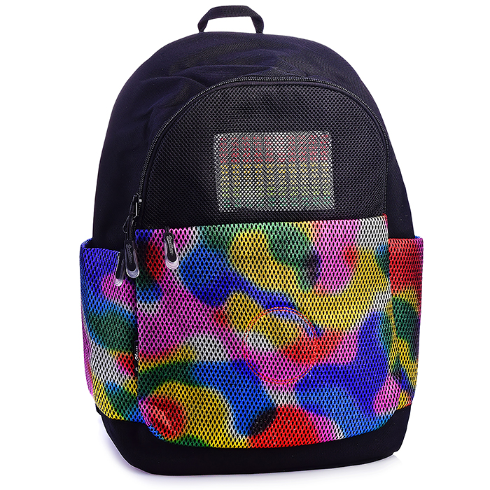 Фото к товару Рюкзак с led панелью и колонкой. Seventeen радужный Рюкзак с led панелью и колонкой. Seventeen радужный