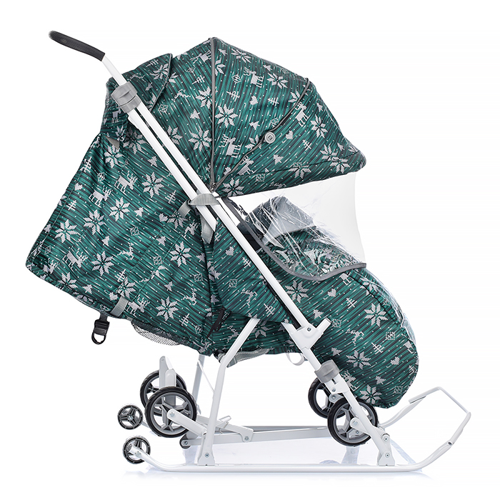 Фото к товару Коляска комбинированная "Наши детки 3-1К" (скандинавский зеленый) Коляска комбинированная "Наши детки 3-1К" (скандинавский зеленый)