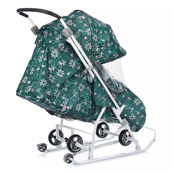Фото к товару Коляска комбинированная "Наши детки 3-1К" (скандинавский зеленый) Коляска комбинированная "Наши детки 3-1К" (скандинавский зеленый)