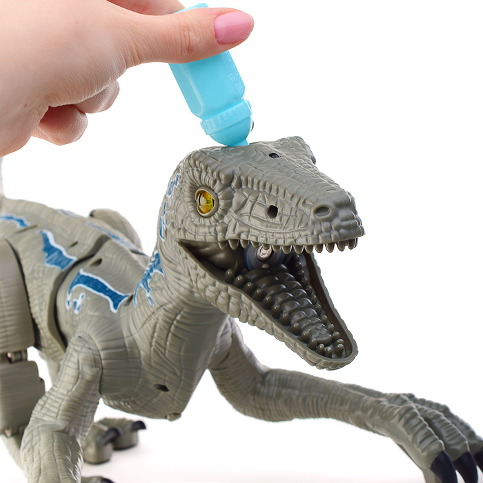 Фото к товару Динозавр K26/219-06313 "Велоцираптор" серый, р/у, 27MHz, в коробке Динозавр K26/219-06313 "Велоцираптор" серый, р/у, 27MHz, в коробке