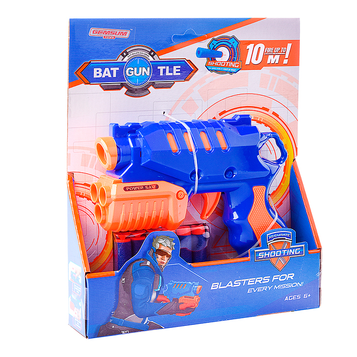 Бластер 656 с мягкими полимерными пулями, в коробке Бластер 656 с мягкими полимерными пулями, в коробке