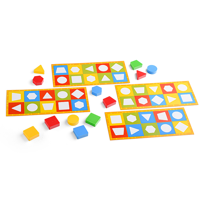 Фото к товару Лото развивающее (цветные фигурки) Лото развивающее (цветные фигурки)