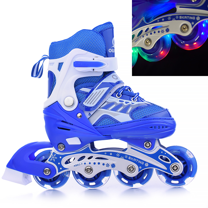 Фото к товару Набор детский 2в1 00-1366 (коньки + ролики) размер S Набор детский 2в1 00-1366 (коньки + ролики) размер S