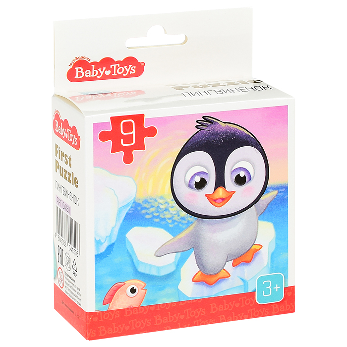 Пазл First Puzzle "Пингвиненок" (9 эл) Baby Toys Пазл First Puzzle "Пингвиненок" (9 эл) Baby Toys