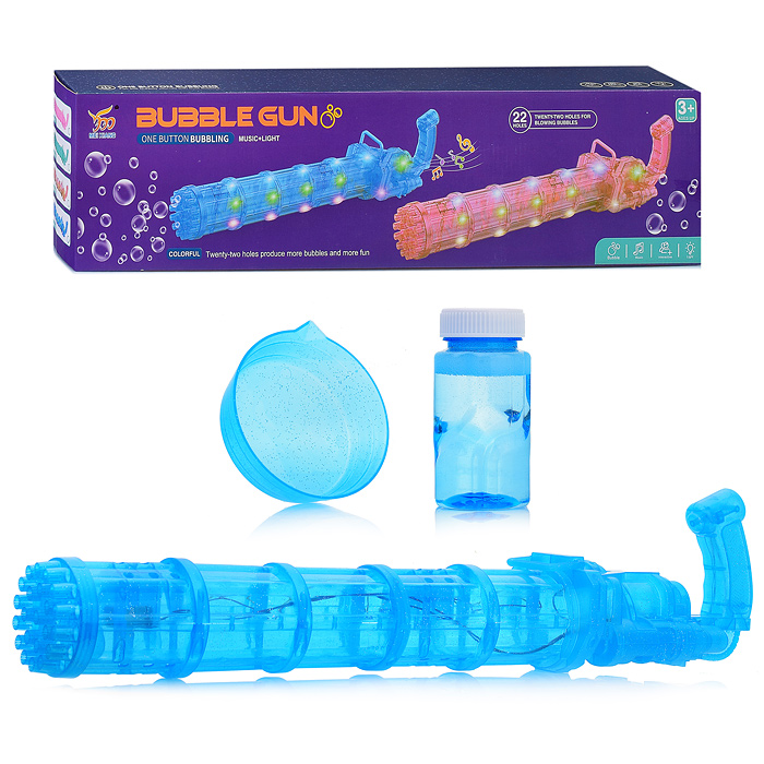 Пистолет 103A для мыльных пузырей (22 выстрела со звук. и свет. эффектом) в коробке Пистолет 103A для мыльных пузырей (22 выстрела со звук. и свет. эффектом) в коробке