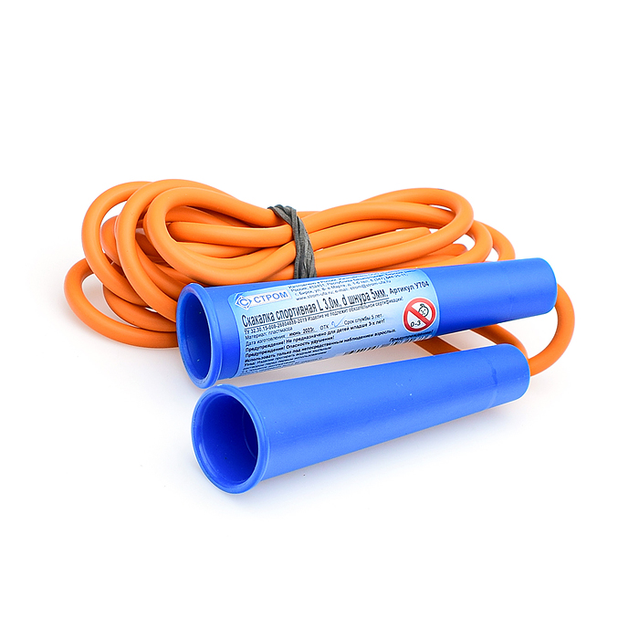 Фото к товару Скакалка 3 м, d шнура 5мм Скакалка 3 м, d шнура 5мм