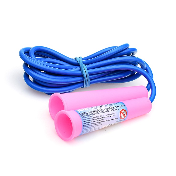 Фото к товару Скакалка 3 м, d шнура 5мм Скакалка 3 м, d шнура 5мм