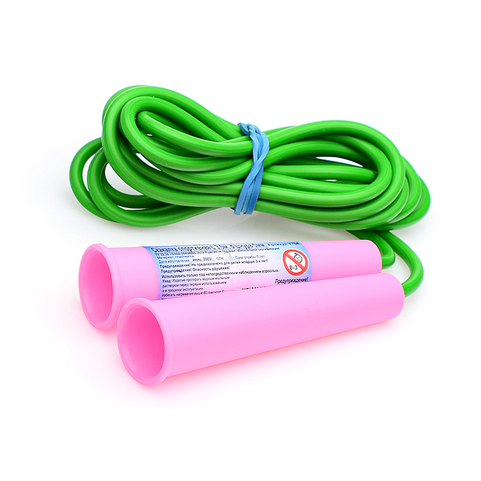 Фото к товару Скакалка 3 м, d шнура 5мм Скакалка 3 м, d шнура 5мм