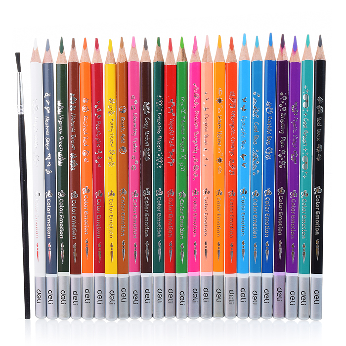 Фото к товару Карандаши цветные 24цв. акварельные, липа, коробка/европод. Карандаши цветные 24цв. акварельные, липа, коробка/европод.