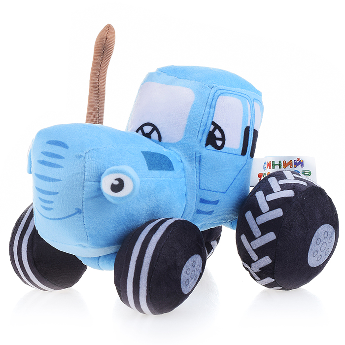 Синий Тракор 20см, муз. чип, в пакете 