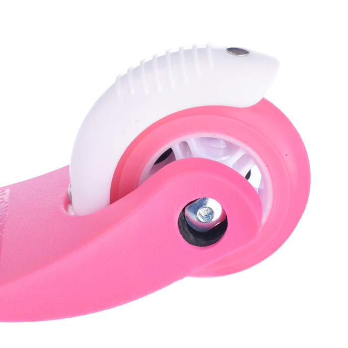 Фото к товару Самокат трёхколёсный ROCKET колёса PU, цвет розовый Самокат трёхколёсный ROCKET колёса PU, цвет розовый