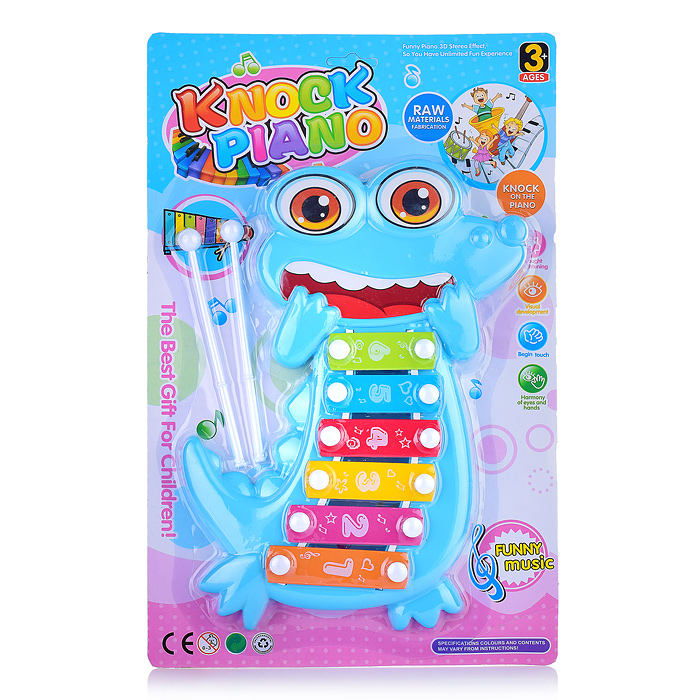 Металлофон Y9097 "Звонкий крокодил" на листе Металлофон Y9097 "Звонкий крокодил" на листе