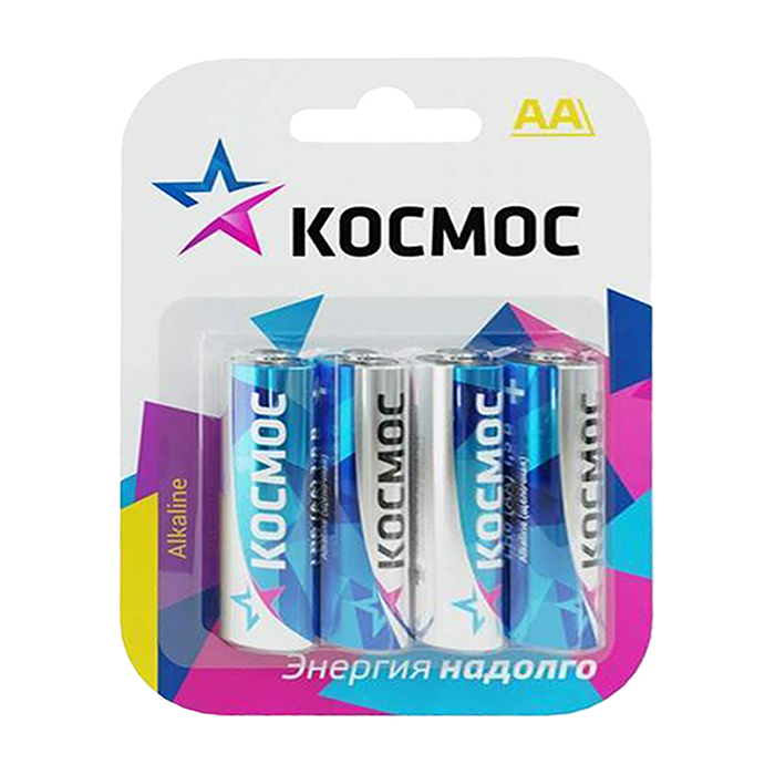 Батарейки алкалиновые Космос Classic LR6 BL4 (4шт.) Батарейки алкалиновые Космос Classic LR6 BL4 (4шт.)