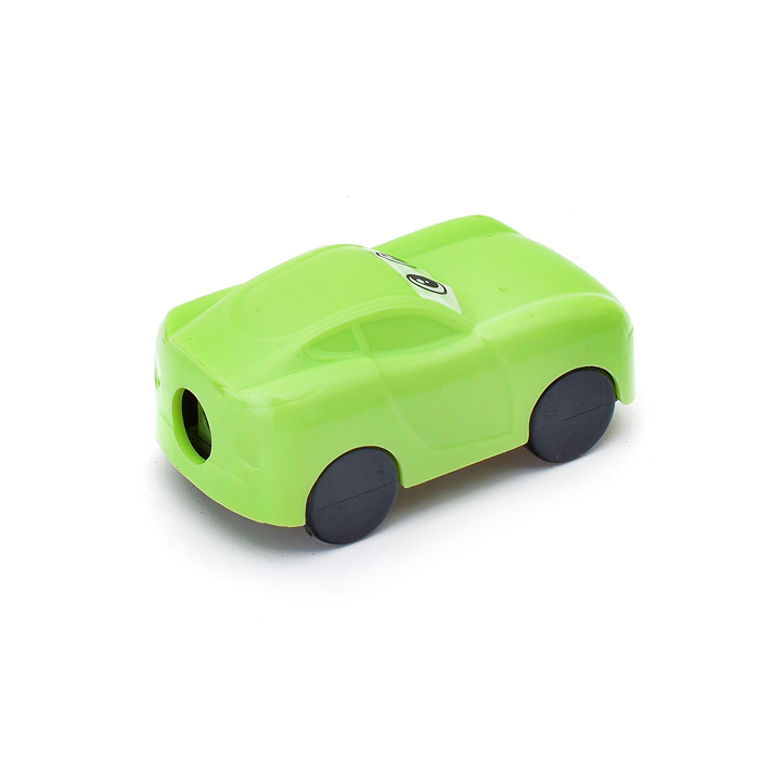 Фото к товару Точилка для карандашей "Машинка" 1 отверстие, с контейнером, пластмассовая в форме машинки, Точилка для карандашей "Машинка" 1 отверстие, с контейнером, пластмассовая в форме машинки,