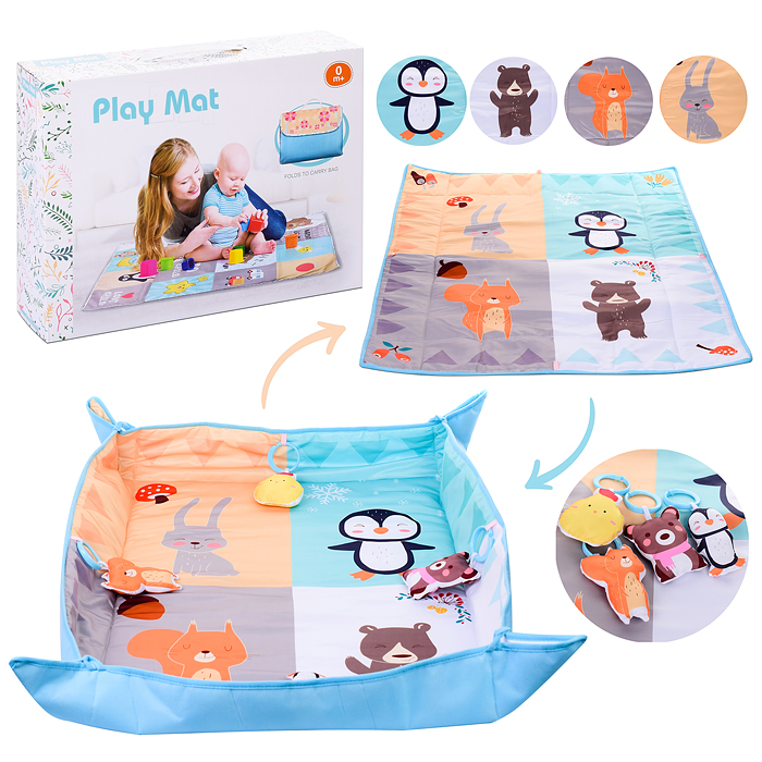 Детский развивающий коврик PS808 "Веселые зверята" Детский развивающий коврик PS808 "Веселые зверята"