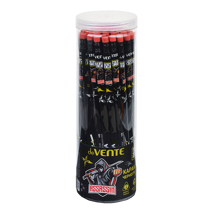 Фото к товару Карандаш чернографитный "SuperHero. Assassin" HB, диаметр грифеля 2 мм, трёхгранный корпус Карандаш чернографитный "SuperHero. Assassin" HB, диаметр грифеля 2 мм, трёхгранный корпус