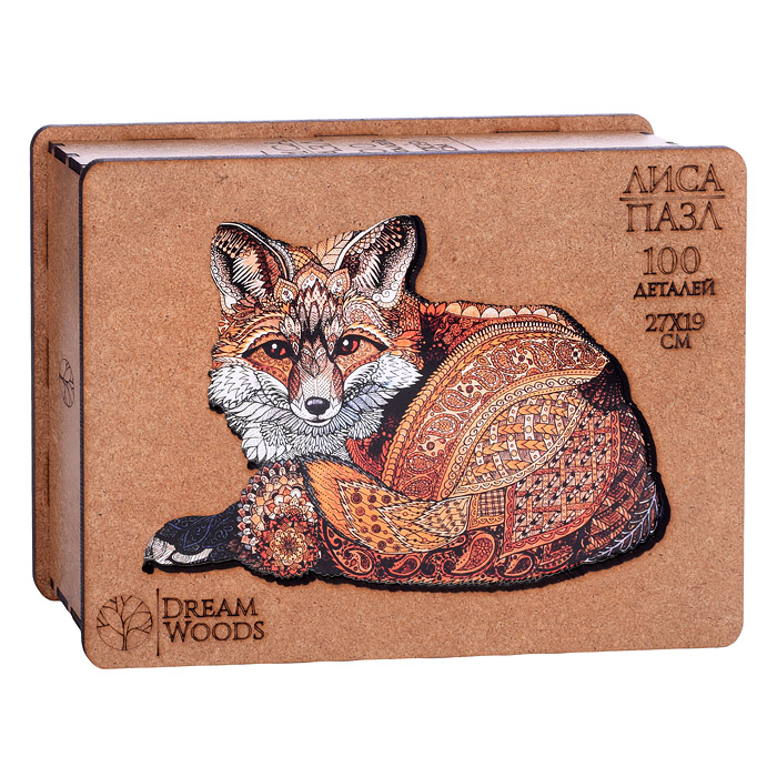 Пазл фигурный "Лиса" 100 деталей Пазл фигурный "Лиса" 100 деталей