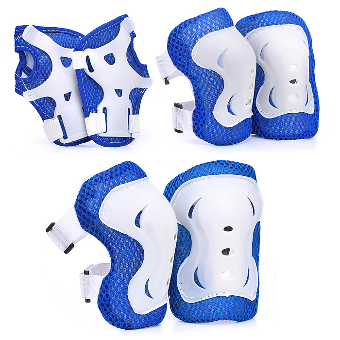 Фото к товару Набор защиты для катания U026164Y (цвет бело/синий) Набор защиты для катания U026164Y (цвет бело/синий)