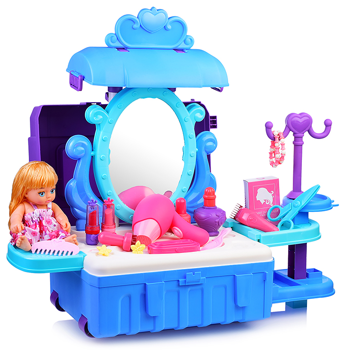 Фото к товару Игровой набор 8126P "Стилист" в чемодане Игровой набор 8126P "Стилист" в чемодане