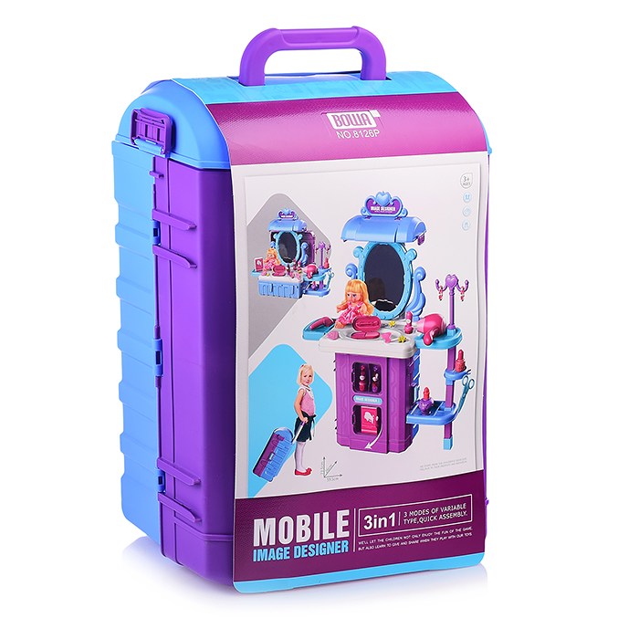 Фото к товару Игровой набор 8126P "Стилист" в чемодане Игровой набор 8126P "Стилист" в чемодане