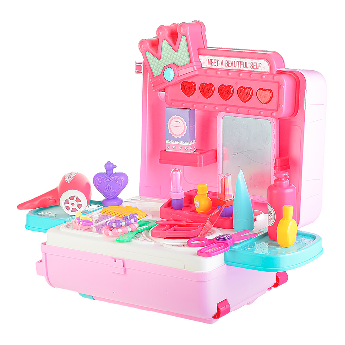 Фото к товару Игровой набор 8254 "Стилист" в чемодане Игровой набор 8254 "Стилист" в чемодане