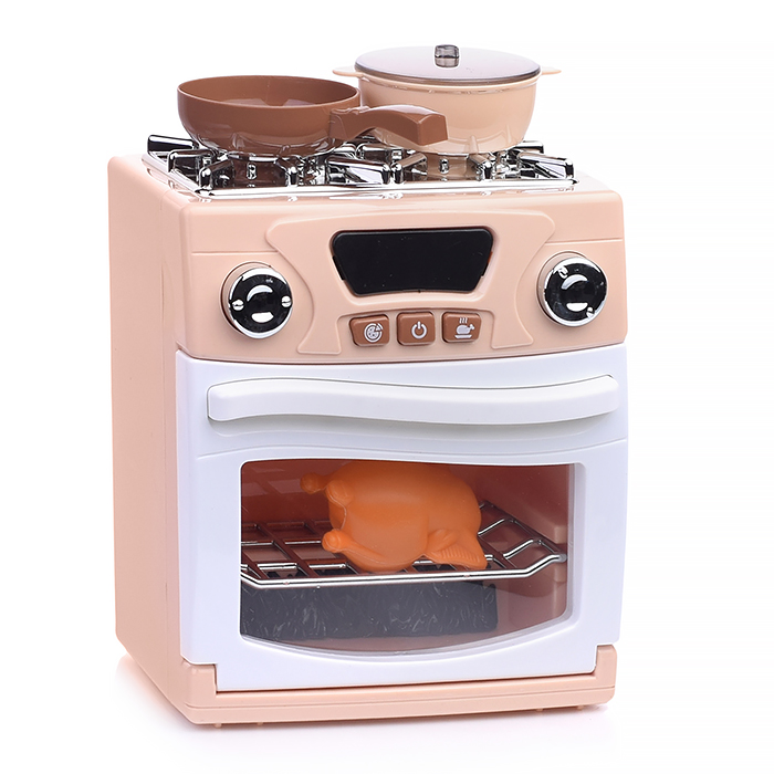 Фото к товару Бытовая техника A1003-5 "Плита" с посудой и продуктами, в коробке (цвет бежевый) Бытовая техника A1003-5 "Плита" с посудой и продуктами, в коробке (цвет бежевый)