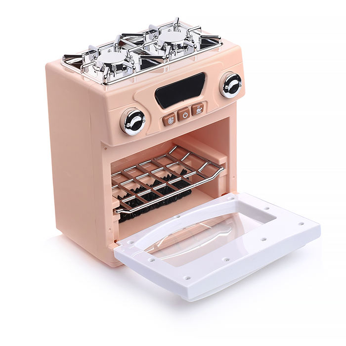 Фото к товару Бытовая техника A1003-5 "Плита" с посудой и продуктами, в коробке (цвет бежевый) Бытовая техника A1003-5 "Плита" с посудой и продуктами, в коробке (цвет бежевый)