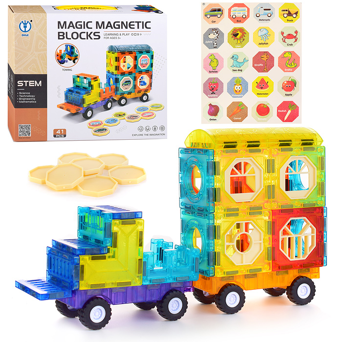 Конструктор 3404 "Грузовая машина" (41 дет.) в коробке Конструктор 3404 "Грузовая машина" (41 дет.) в коробке