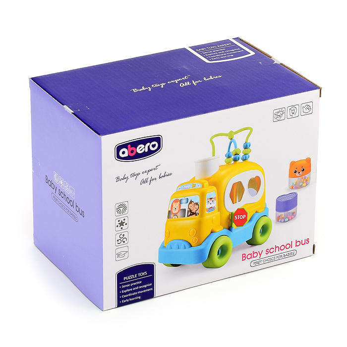 Сортер QX-91166E "Автобус" с лабиринтом, в коробке