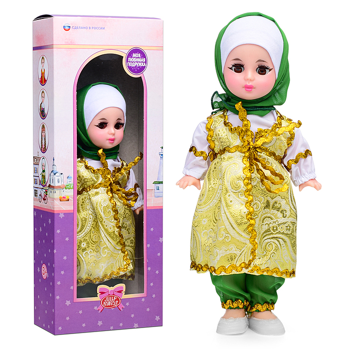 Фото к товару Кукла Мадина 35см. в коробке Кукла Мадина 35см. в коробке