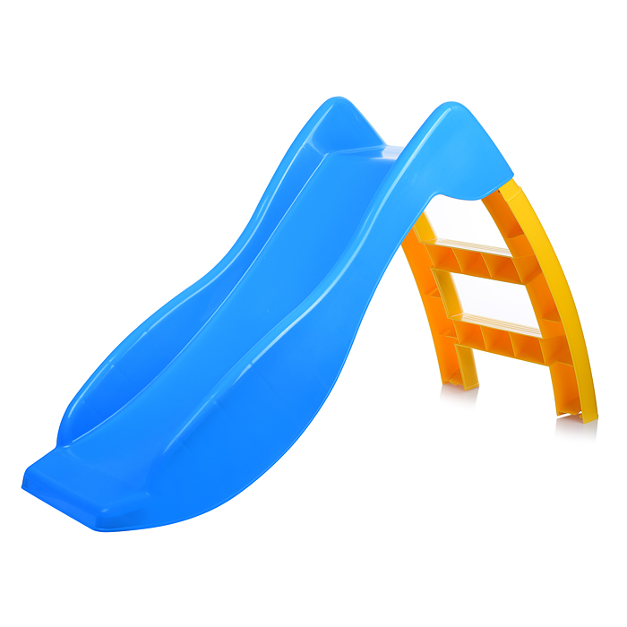 Фото к товару Игровая горка "Дельфин" (голубой/желтый) Игровая горка "Дельфин" (голубой/желтый)