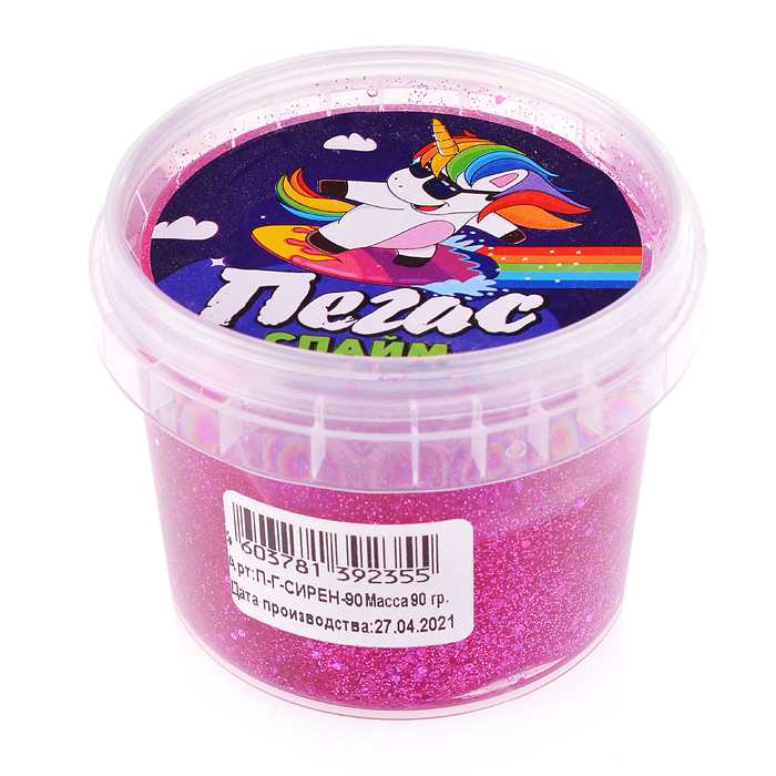 Слайм Пегас, 90 гр. голография сиреневый Слайм Пегас, 90 гр. голография сиреневый
