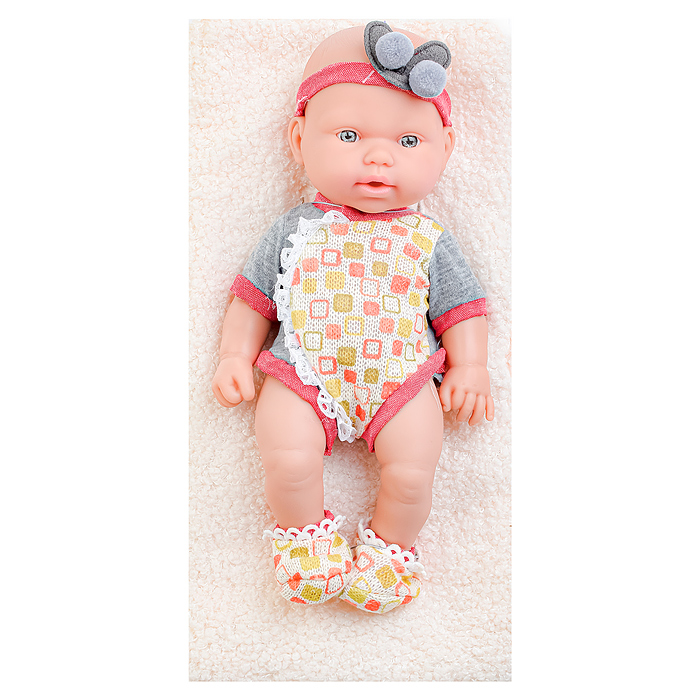 Фото к товару Пупс DF10-046B с аксессуарами, в коробке Пупс DF10-046B с аксессуарами, в коробке