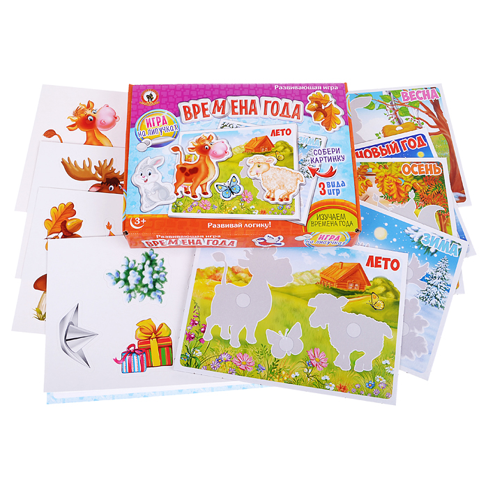 Игра на липучках Времена года Игра на липучках Времена года