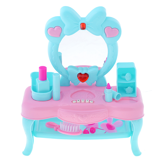 Фото к товару Игровой набор "Стилист" (столик) 3802-1, свет/звук, в коробке Игровой набор "Стилист" (столик) 3802-1, свет/звук, в коробке