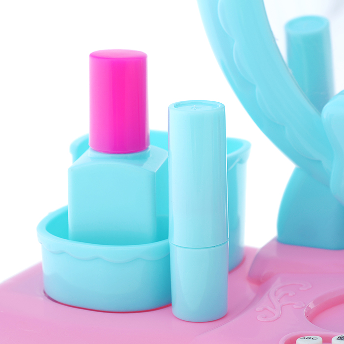 Фото к товару Игровой набор "Стилист" (столик) 3802-1, свет/звук, в коробке Игровой набор "Стилист" (столик) 3802-1, свет/звук, в коробке