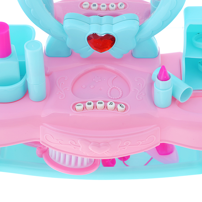 Фото к товару Игровой набор "Стилист" (столик) 3802-1, свет/звук, в коробке Игровой набор "Стилист" (столик) 3802-1, свет/звук, в коробке