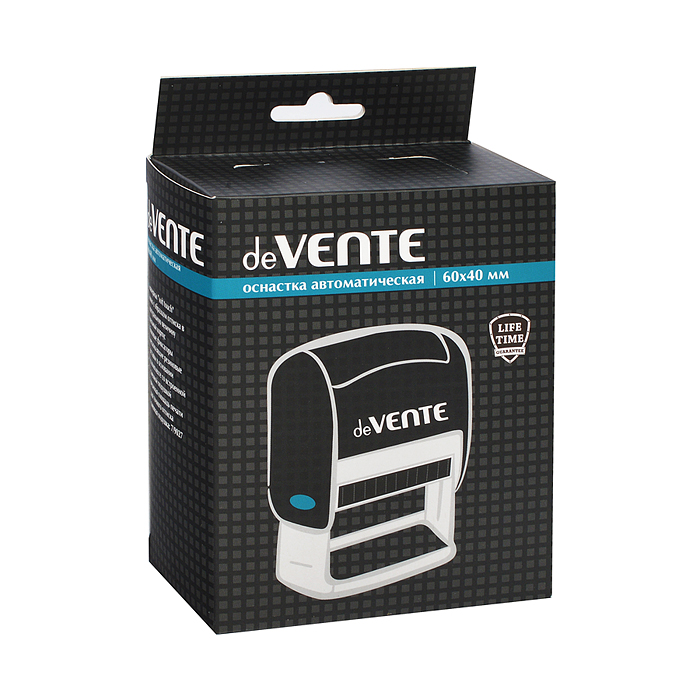 Фото к товару Оснастка автоматическая 9027, для прямоугольных печатей 60x40 мм, в картонной коробке Оснастка автоматическая 9027, для прямоугольных печатей 60x40 мм, в картонной коробке