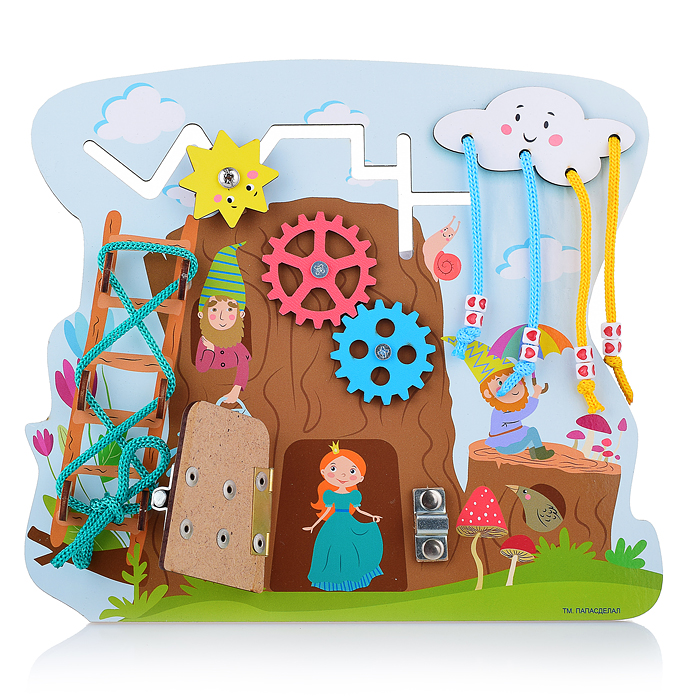 Фото к товару Бизиборд "Бизи-пень" Бизиборд "Бизи-пень"