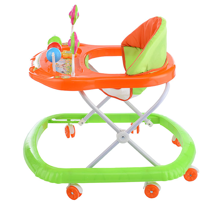 Фото к товару Ходунки 902-C-3 "Шарики с цветочками" с погремушками и шарами (зеленый-оранжевый) в пакете Ходунки 902-C-3 "Шарики с цветочками" с погремушками и шарами (зеленый-оранжевый) в пакете