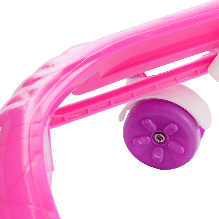 Фото к товару Ходунки 902-E-4 "Шарики" с подвесными игрушками (розовый-сиреневый) в пакете Ходунки 902-E-4 "Шарики" с подвесными игрушками (розовый-сиреневый) в пакете