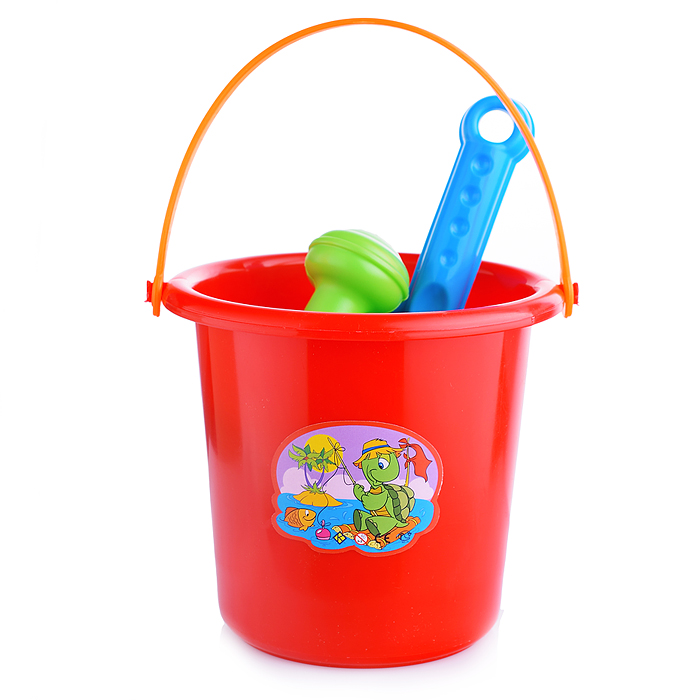 Фото к товару Комплект "Большой" совок+2 формочки с лейкой мал Комплект "Большой" совок+2 формочки с лейкой мал