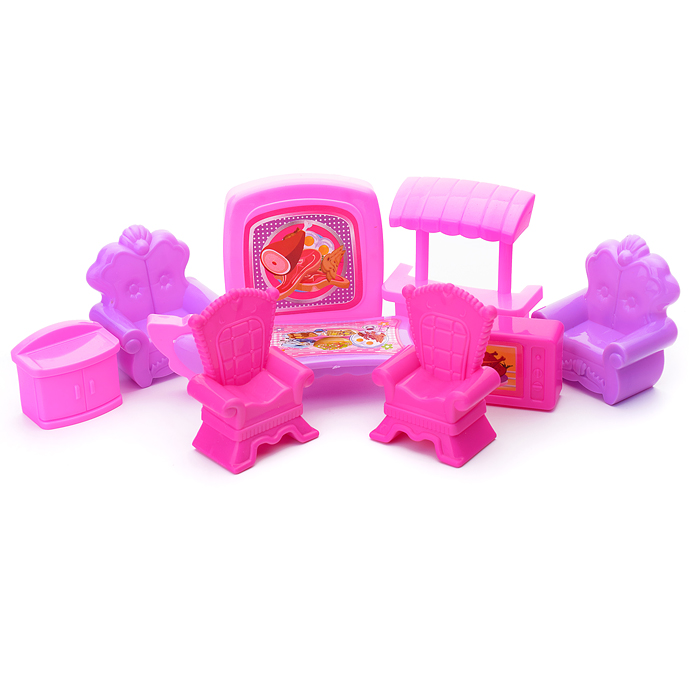 Фото к товару Дом для кукол 338A-20 "Уют" с мебелью, в коробке Дом для кукол 338A-20 "Уют" с мебелью, в коробке