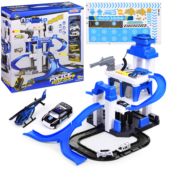 Парковка 660-S22 "Станция обслуживания" синяя, в коробке Парковка 660-S22 "Станция обслуживания" синяя, в коробке