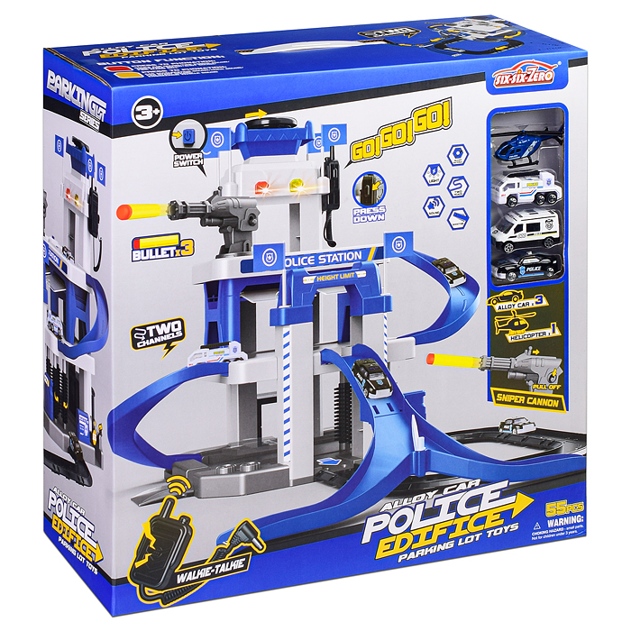 Фото к товару Парковка 660-S22 "Станция обслуживания" синяя, в коробке Парковка 660-S22 "Станция обслуживания" синяя, в коробке