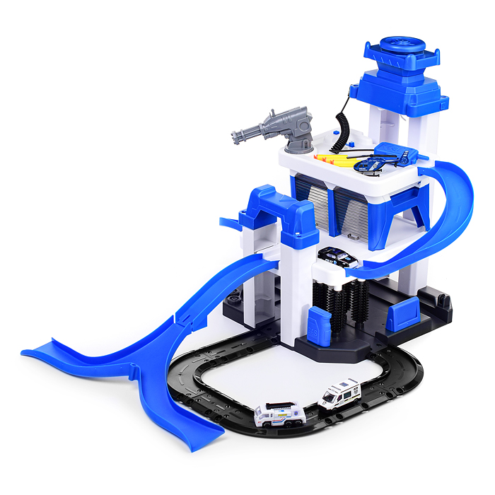 Фото к товару Парковка 660-S22 "Станция обслуживания" синяя, в коробке Парковка 660-S22 "Станция обслуживания" синяя, в коробке