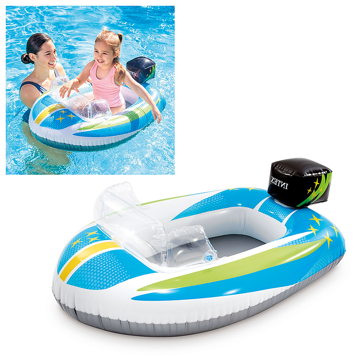 Фото к товару Лодка Pool Cruisers, от 3-6 лет, цвета МИКС, 59380NP INTEX Лодка Pool Cruisers, от 3-6 лет, цвета МИКС, 59380NP INTEX