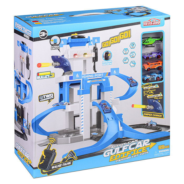 Фото к товару Парковка 660-S24 "Станция обслуживания" голубая, в коробке Парковка 660-S24 "Станция обслуживания" голубая, в коробке