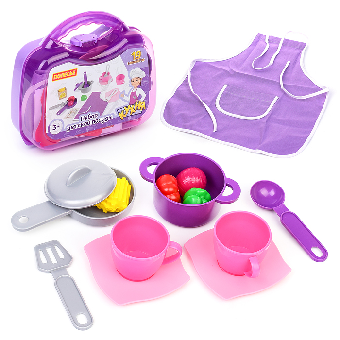 Набор детской посуды (19 элементов) (в чемоданчике малом) Набор детской посуды (19 элементов) (в чемоданчике малом)