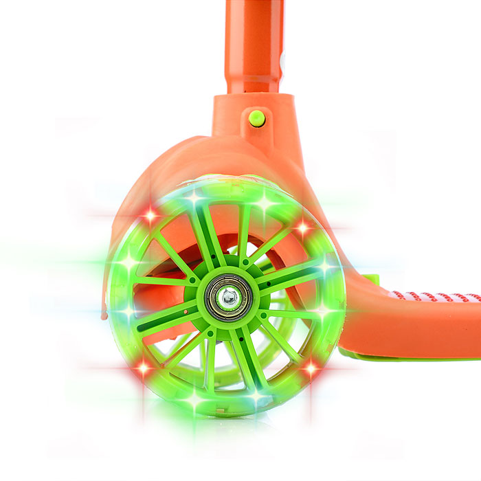 Фото к товару Самокат U066848Y оранжевый, в коробке Самокат U066848Y оранжевый, в коробке